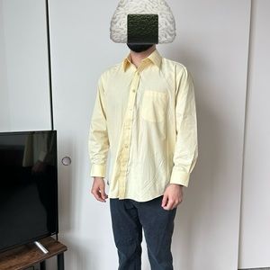 Yellow button down